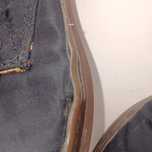 Dr Doc MARTENS HACKNEY Ankle Boots AirWair Black Canvas Womens Sz US 6 - Picture 8 of 11